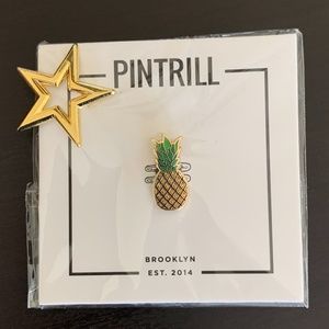 Pintrill Pineapple Pin with BONUS Star Pin